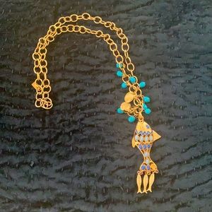 Lily Pulitzer fish necklace